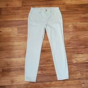 Lakeview Denim Skinny Jeans Size 29 Light Green Low Rise